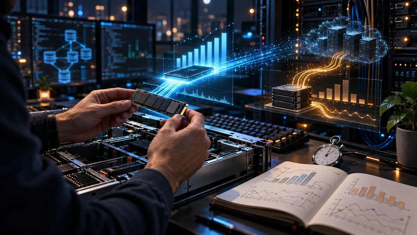 Postgres no es lento, tu disco sí: NVMe local vs disco de red