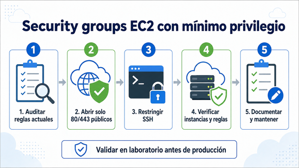 Security Groups de EC2 con mínimo privilegio